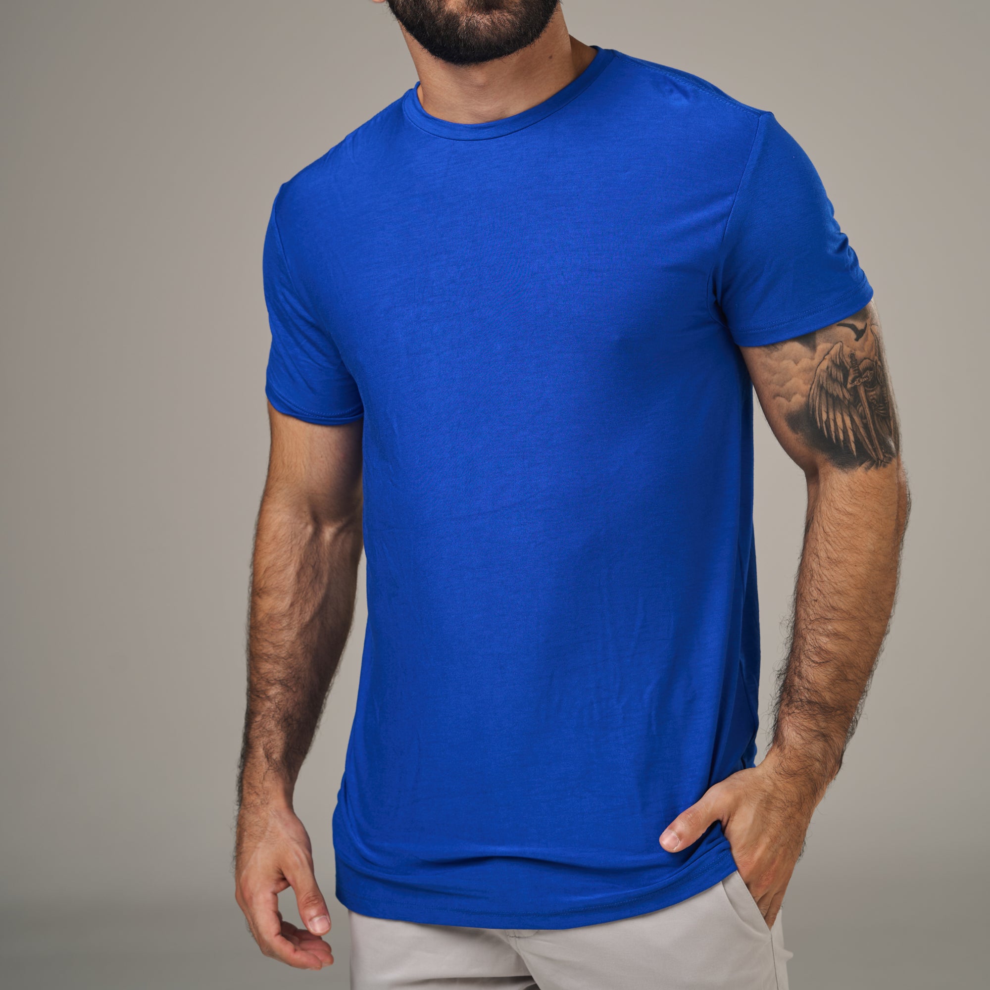 Camiseta Tech New Horizon Back Azul Royal