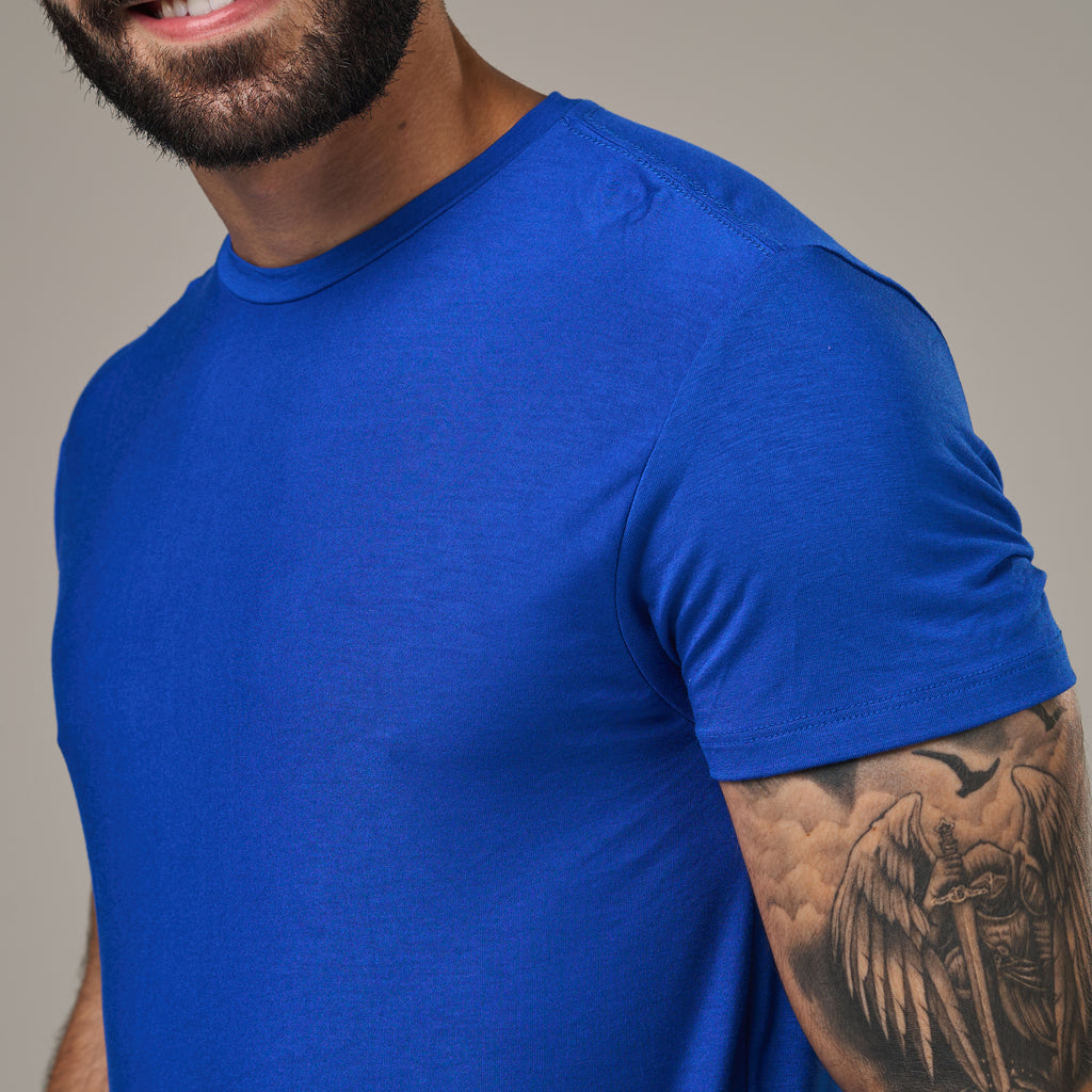Camiseta Tech New Horizon Back Azul Royal