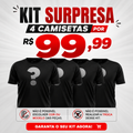 Kit 4 Camisetas Surpresa