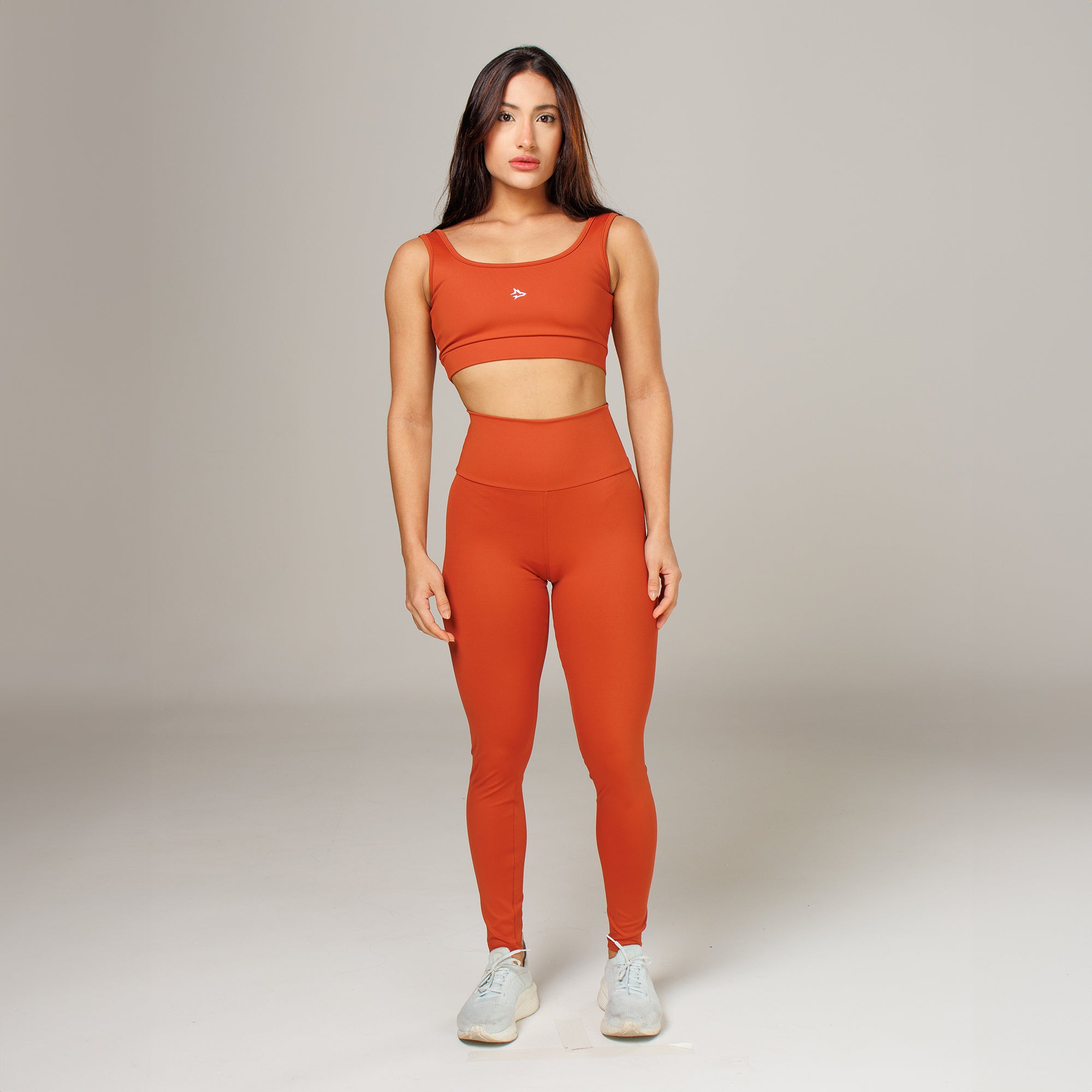 Conjunto Basic Feminino Top e Calça - Lupus Marrom Canela