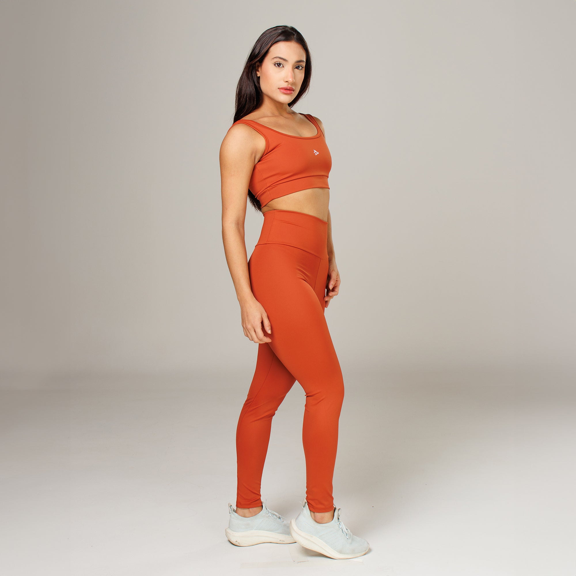 Conjunto Basic Feminino Top e Calça - Lupus Marrom Canela