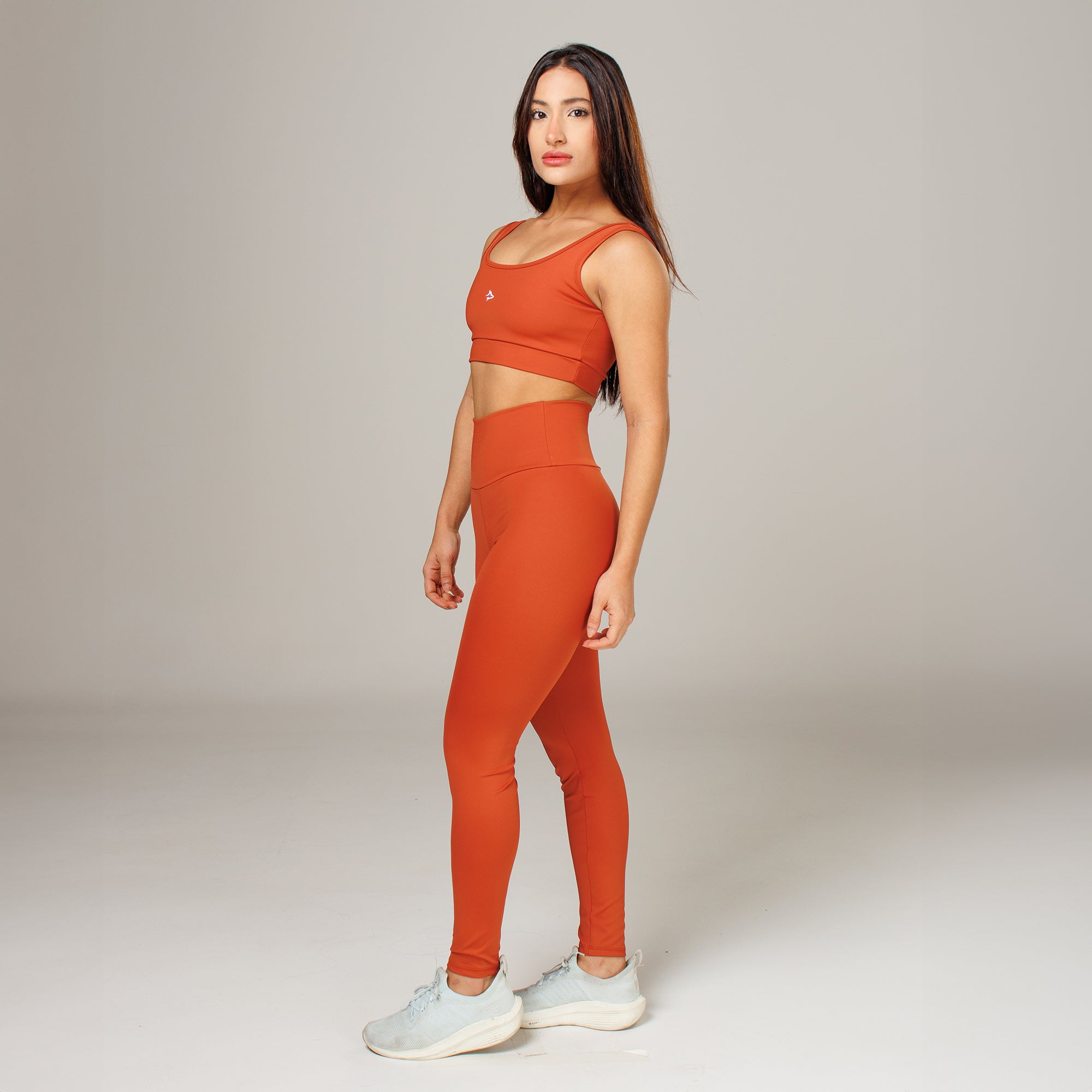 Conjunto Basic Feminino Top e Calça - Lupus Marrom Canela