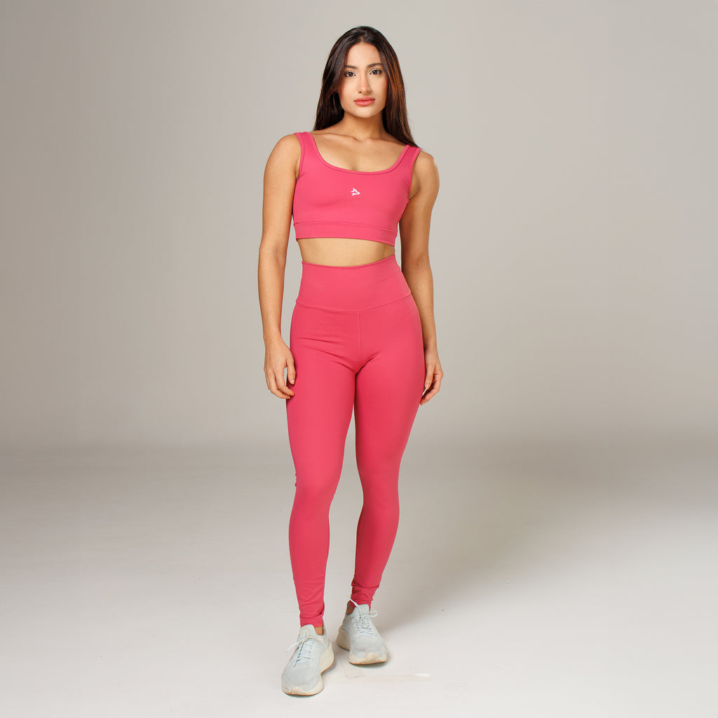 Conjunto Basic Feminino Top e Calça - Lupus Rosa Rouge