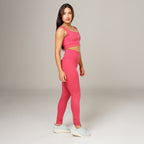 Conjunto Basic Feminino Top e Calça - Lupus Rosa Rouge