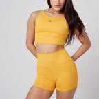 Conjunto Basic Feminino Top e Short - Sport Lupus Amarelo Canário