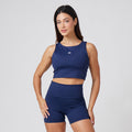 Conjunto Basic Feminino Top e Short - Sport Lupus Azul Brasil