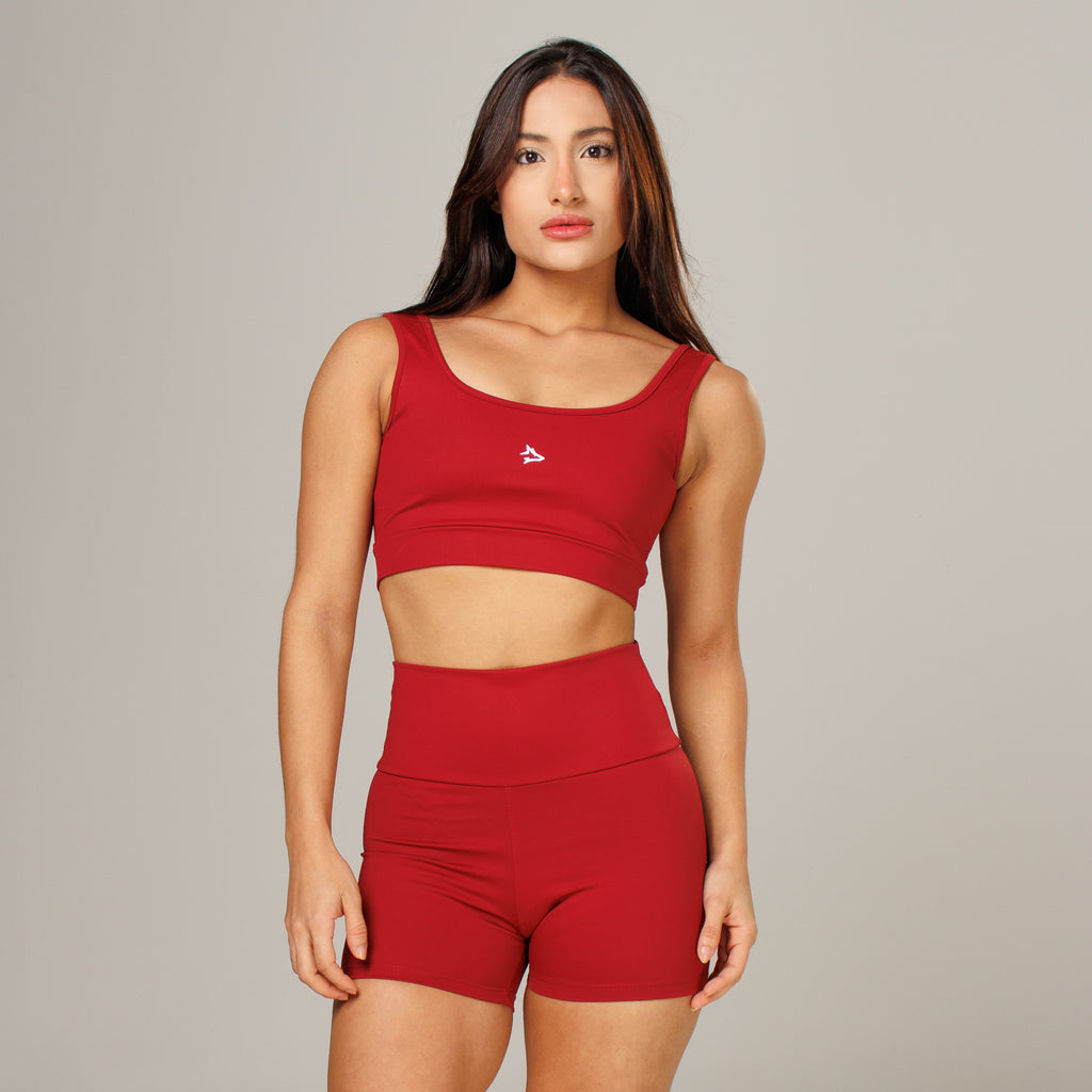 Conjunto Basic Feminino Top e Short - Lupus Vinho