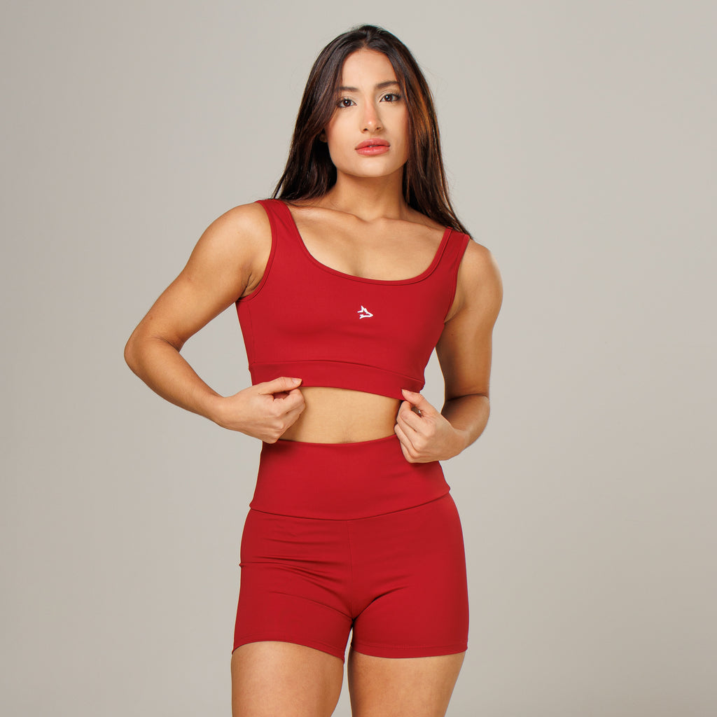 Conjunto Basic Feminino Top e Short - Lupus Vinho