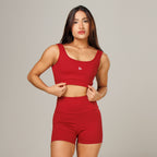 Conjunto Basic Feminino Top e Short - Lupus Vinho