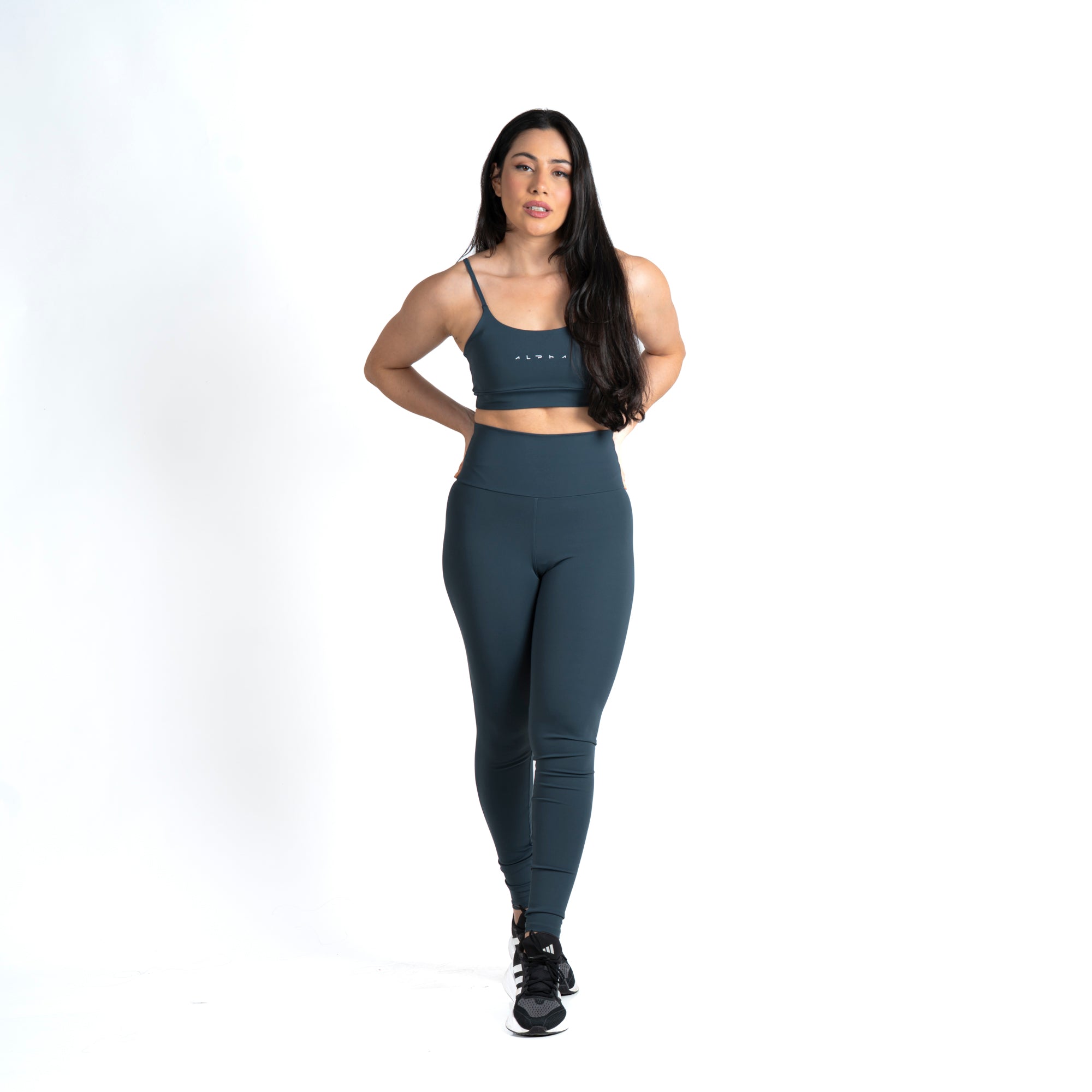 Conjunto Basic Feminino Top e Calça - New Horizon Chumbo