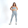 Conjunto Basic Feminino Top e Calça - New Horizon Cinza