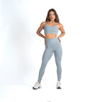Conjunto Basic Feminino Top e Calça - New Horizon Cinza