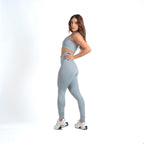 Conjunto Basic Feminino Top e Calça - New Horizon Cinza
