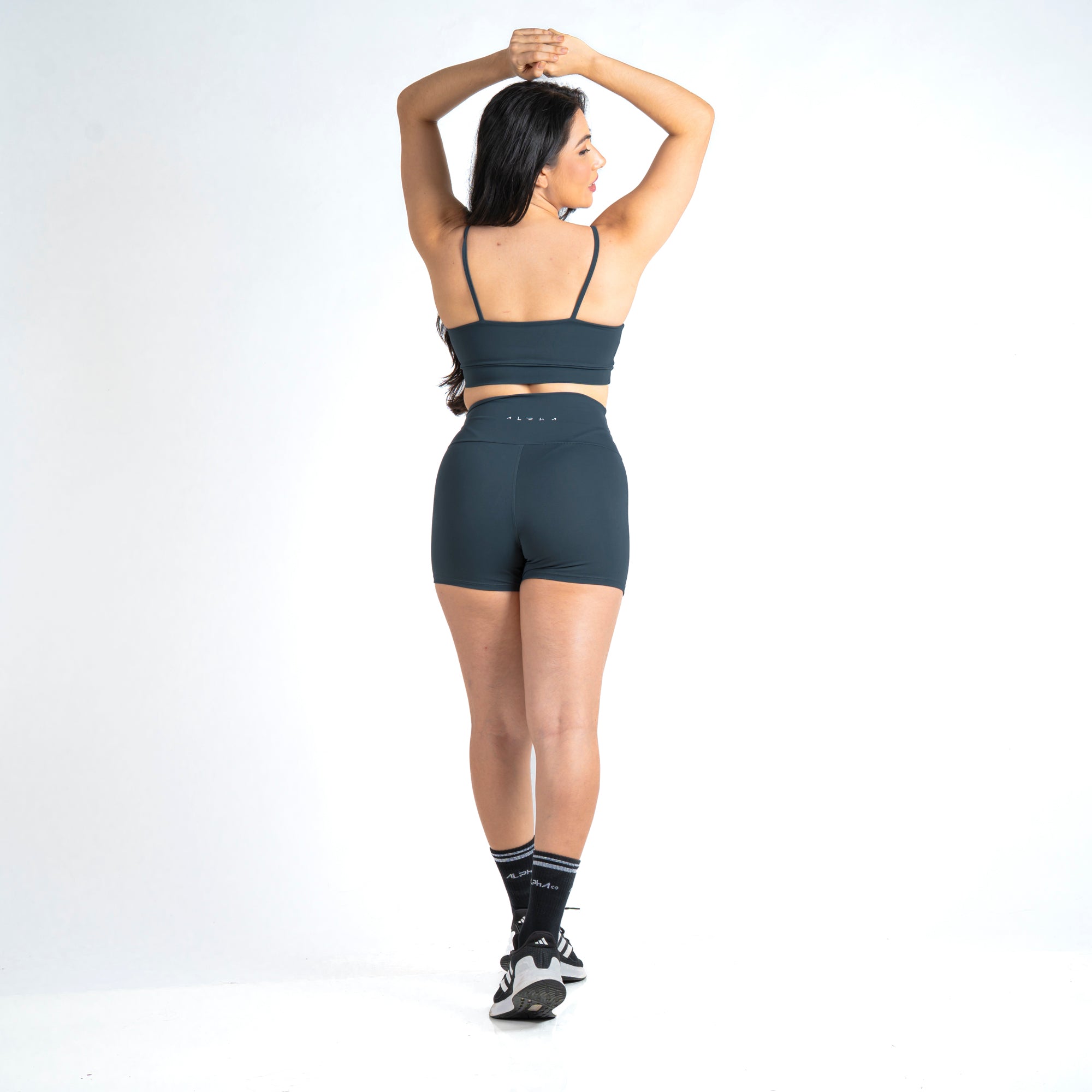 Conjunto Basic Feminino Top e Short - New Horizon Chumbo