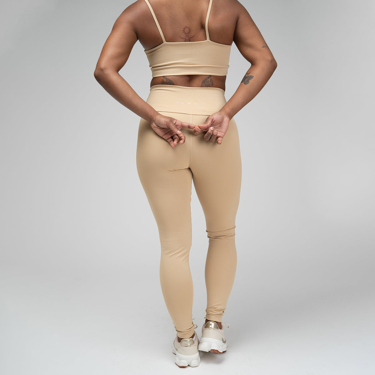 Conjunto Basic Feminino Top e Calça - New Horizon Areia
