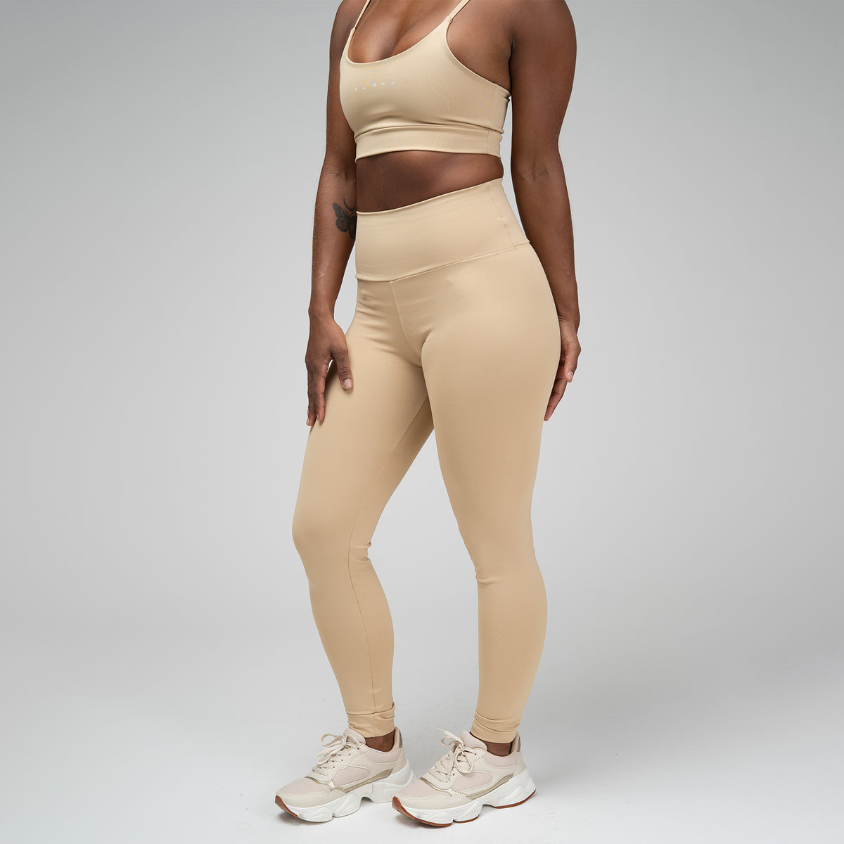 Conjunto Basic Feminino Top e Calça - New Horizon Areia