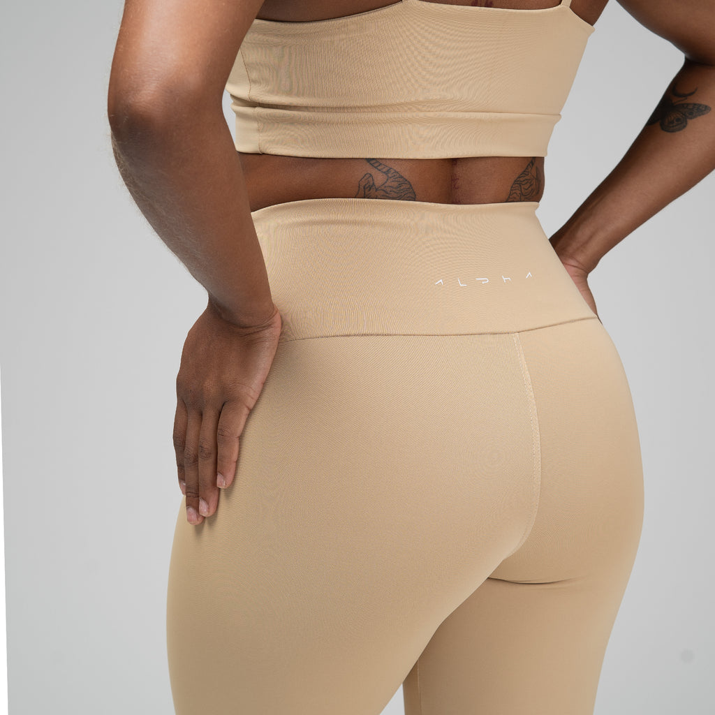 Conjunto Basic Feminino Top e Calça - New Horizon Areia