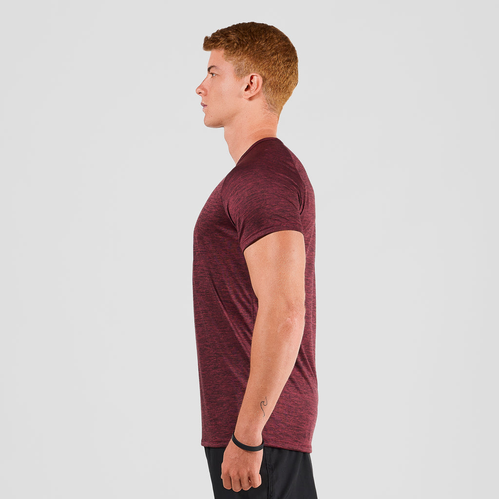 Camiseta Dry Fit Light Lupus Mescla Vinho