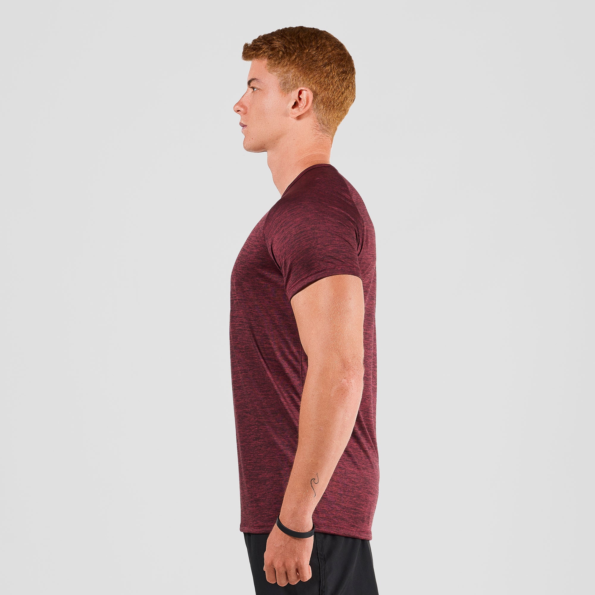 Camiseta Dry Fit Light Lupus Mescla Vinho
