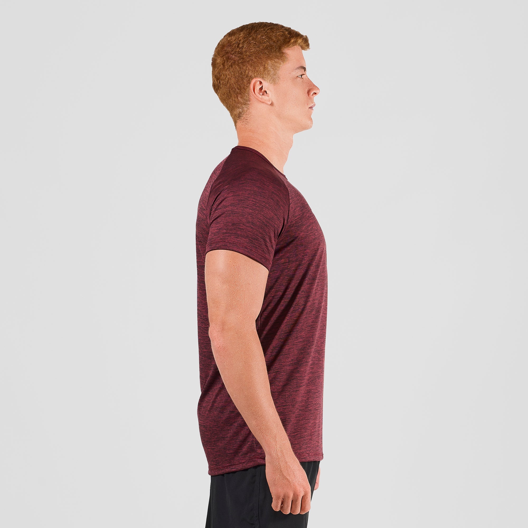 Camiseta Dry Fit Light Lupus Mescla Vinho