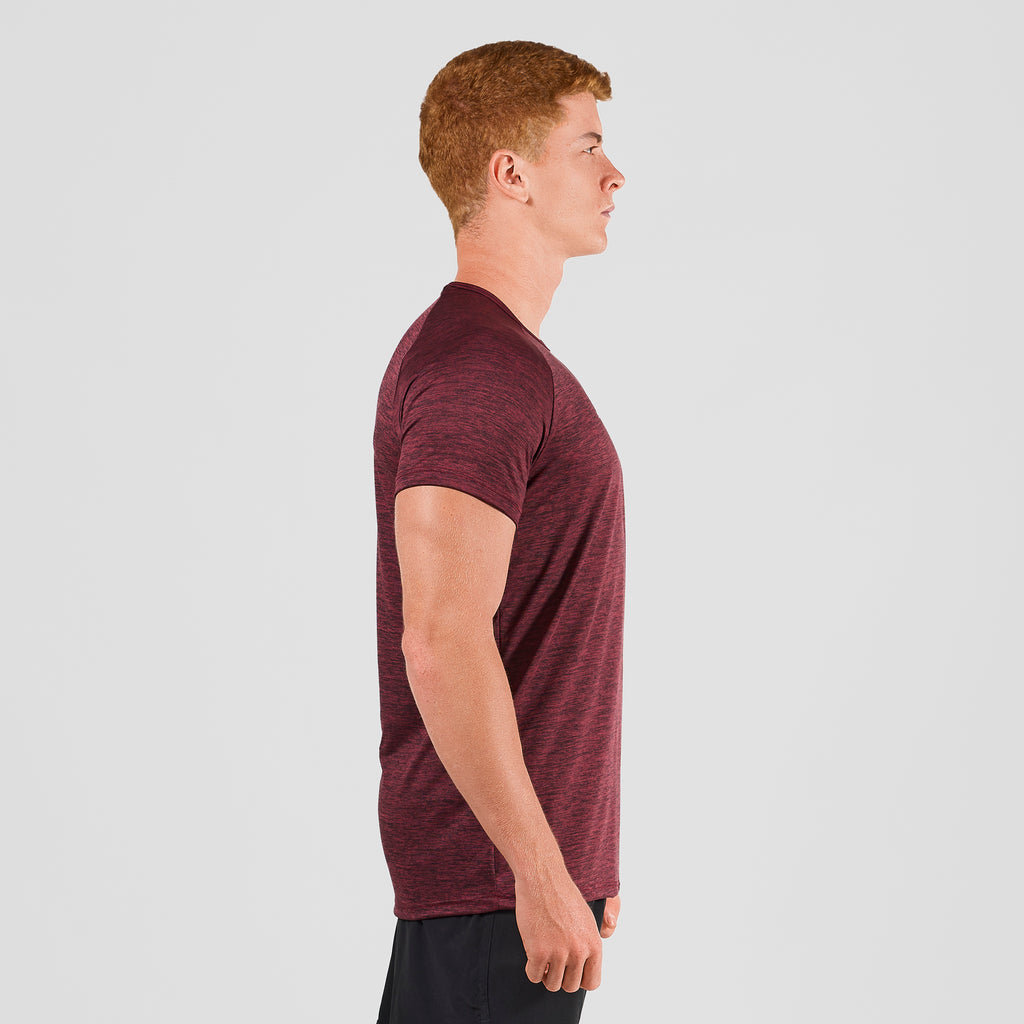 Camiseta Dry Fit Light Lupus Mescla Vinho
