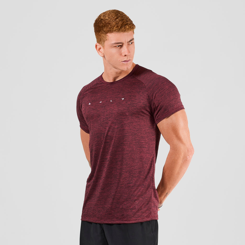 Camiseta Dry Fit Light Lupus Mescla Vinho