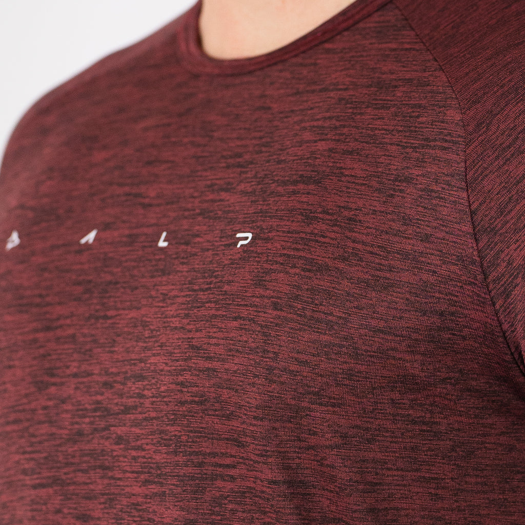 Camiseta Dry Fit Light Lupus Mescla Vinho