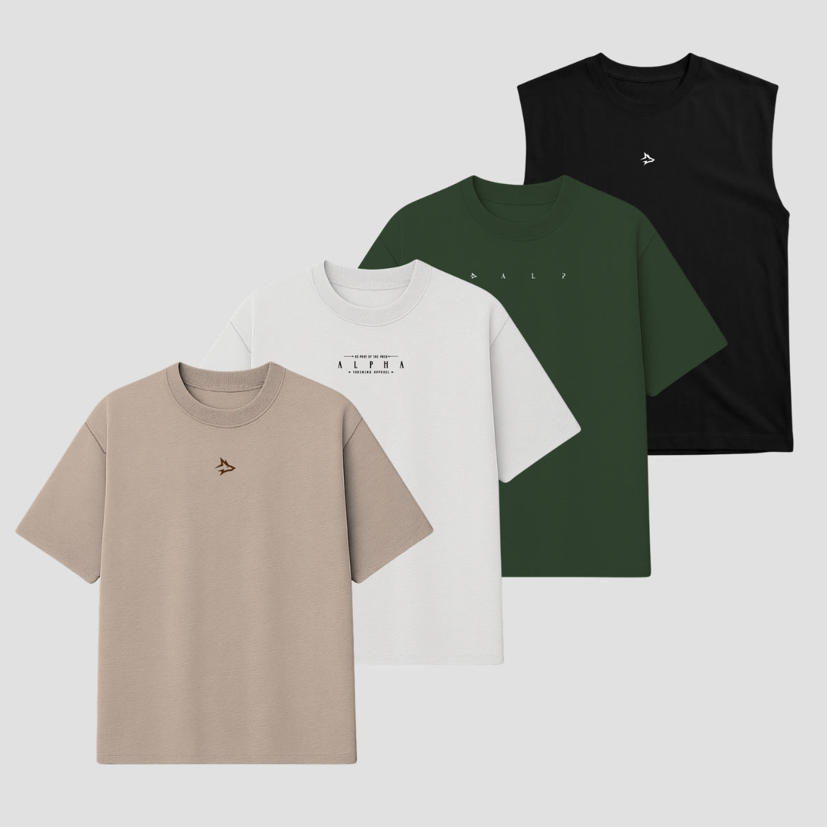 Kit 4 Peças Essenciais: Camisetas e Regata Oversized