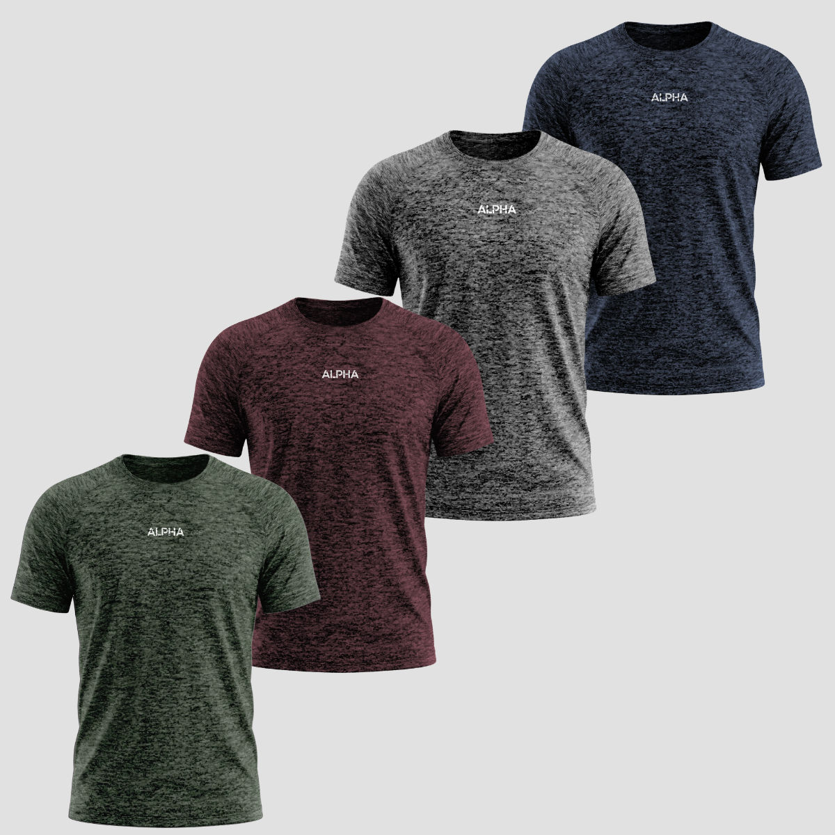 Kit 4 Camisetas Dry Masculina - Alpha