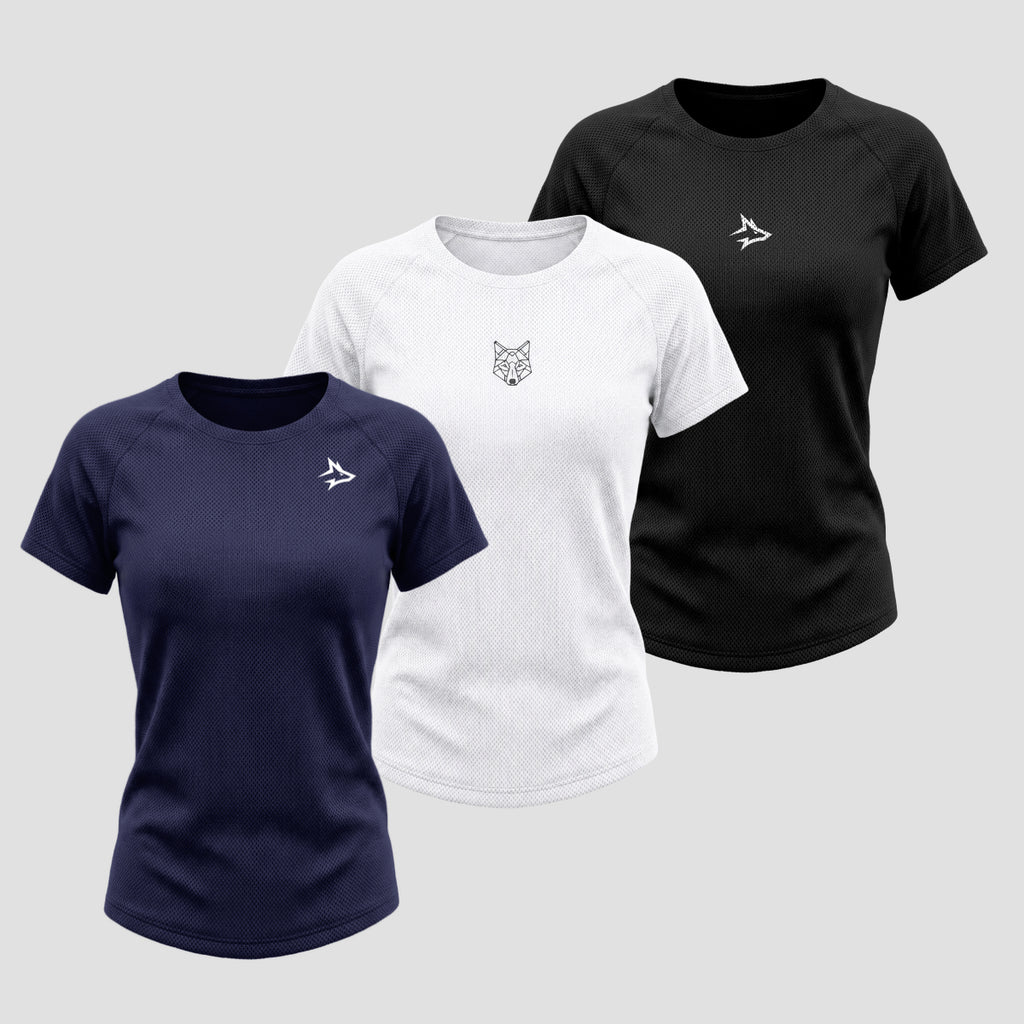 Kit 3 Camisetas Esportivas Feminina