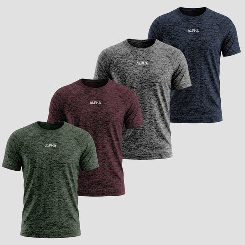 Kit 4 Camisetas Dry Masculina - Alpha
