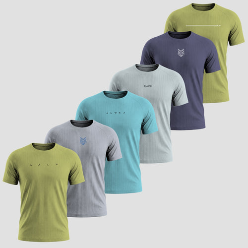 Kit 6 Camisetas Dry Fit - Treino Intenso