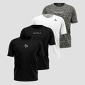 Kit 4 Camisetas Dry Fit - Academia Masculina Alpha