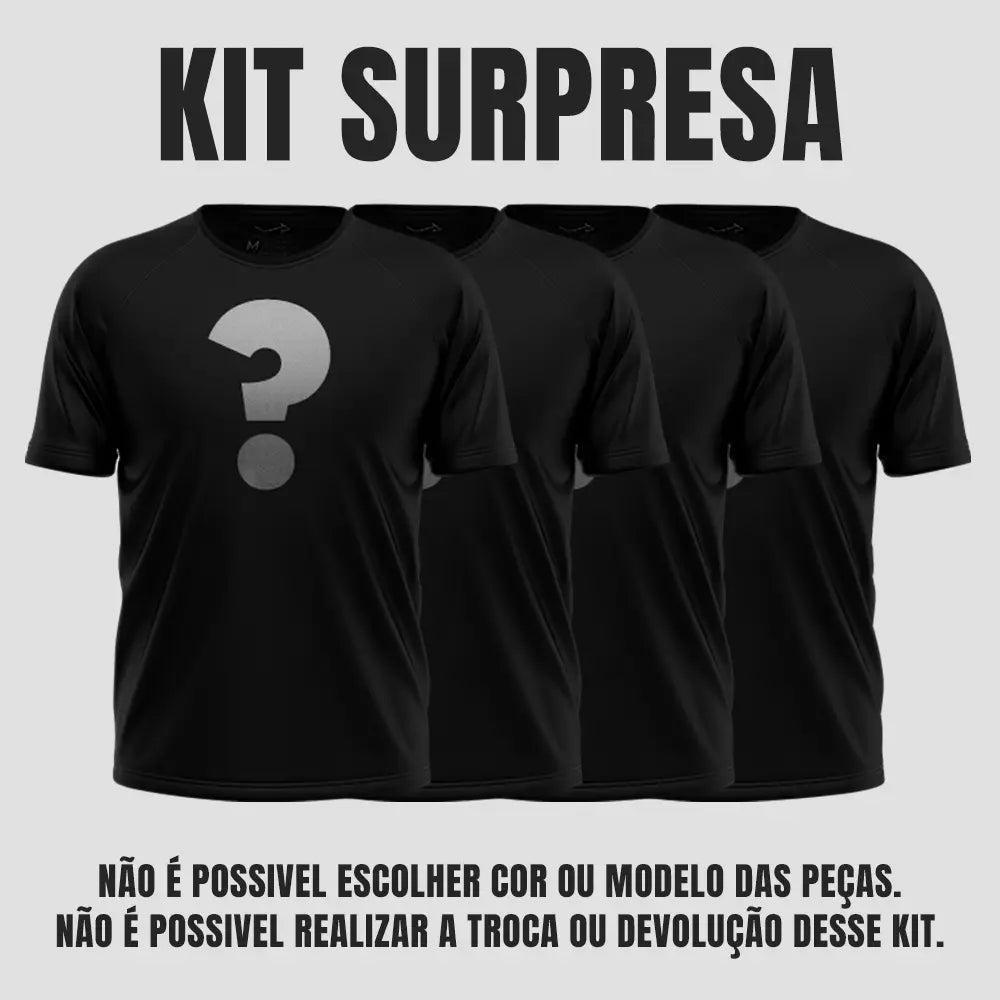 Kit 4 Camisetas Surpresa
