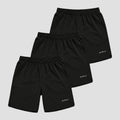 Kit 3 Bermudas Pretas Dry Basic