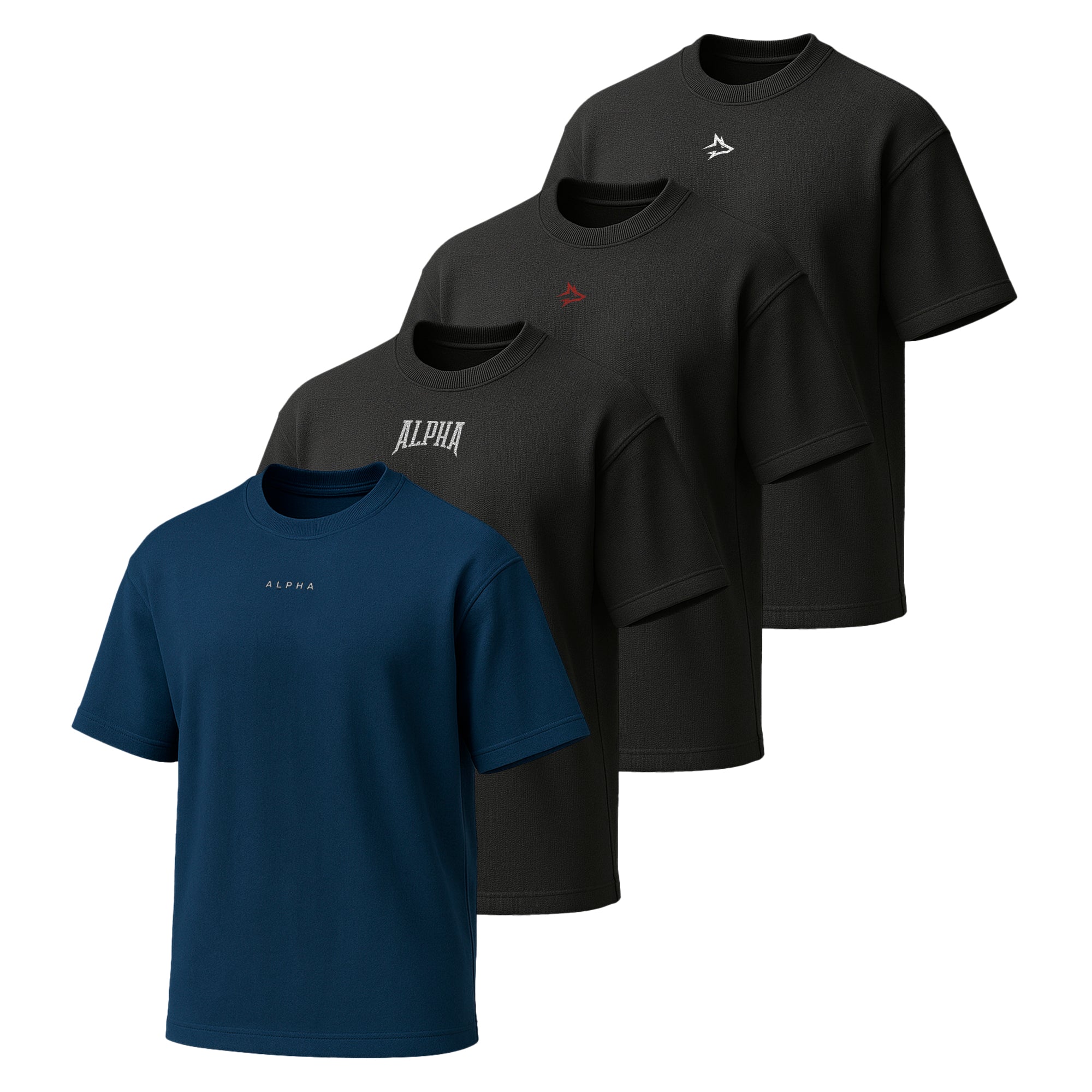 Kit 4 Camisetas Oversized Masculina