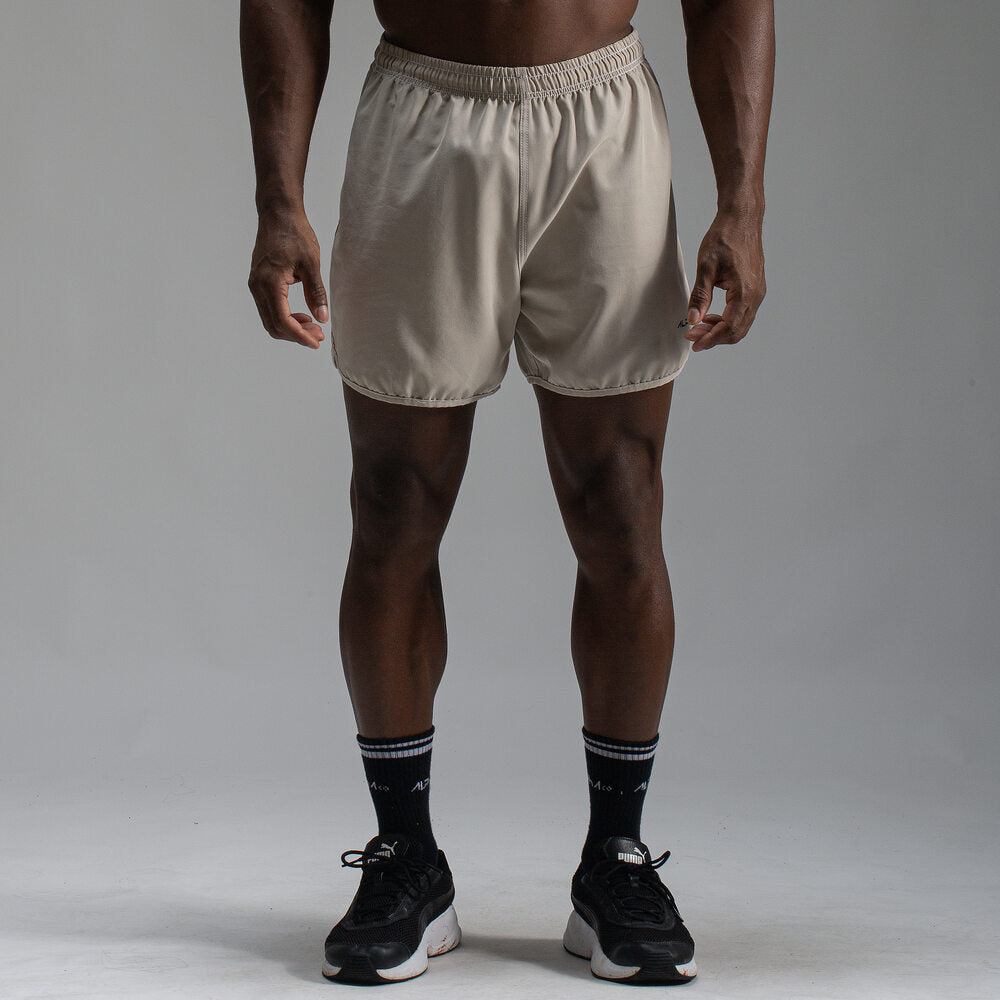 Short Corrida Masculino Dry Fit - Caqui