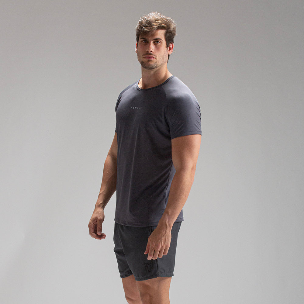 Camiseta Dry Fit New Horizon Cinza Sombra