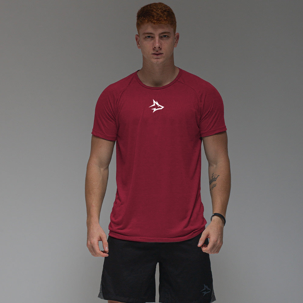 Camiseta Dry Fit Middle Lupus Vinho