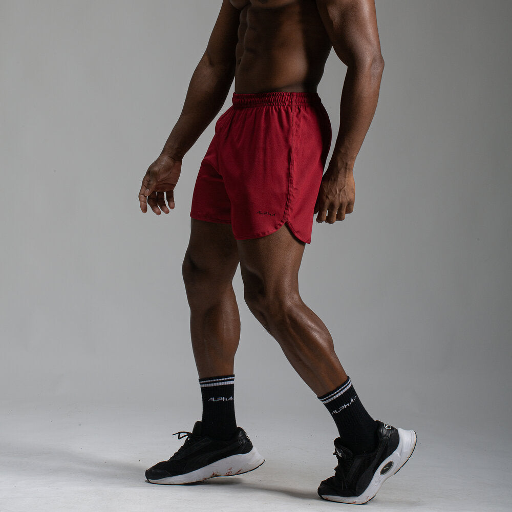 Short Corrida Masculino Dry Fit - Bordô