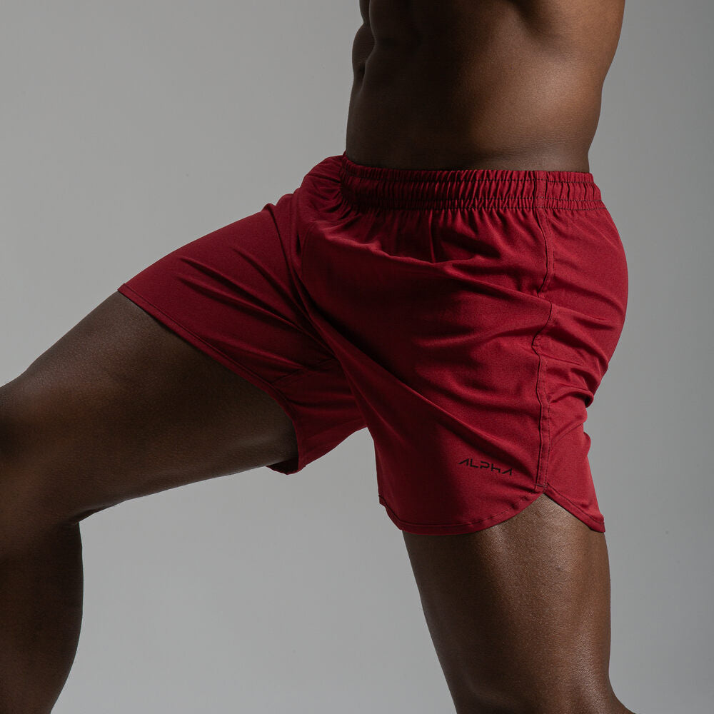 Short Corrida Masculino Dry Fit - Bordô