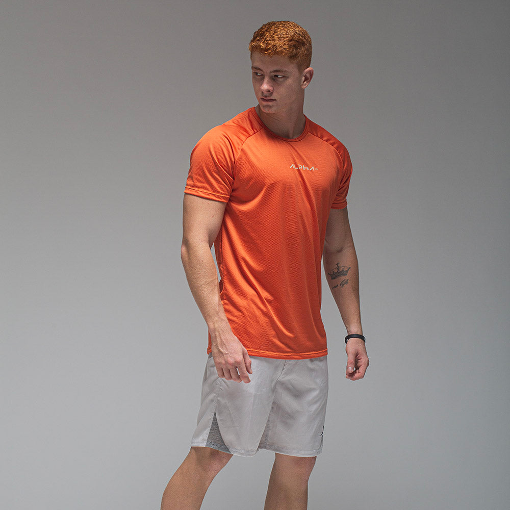 Camiseta Dry Fit New Fluid Laranja Poente