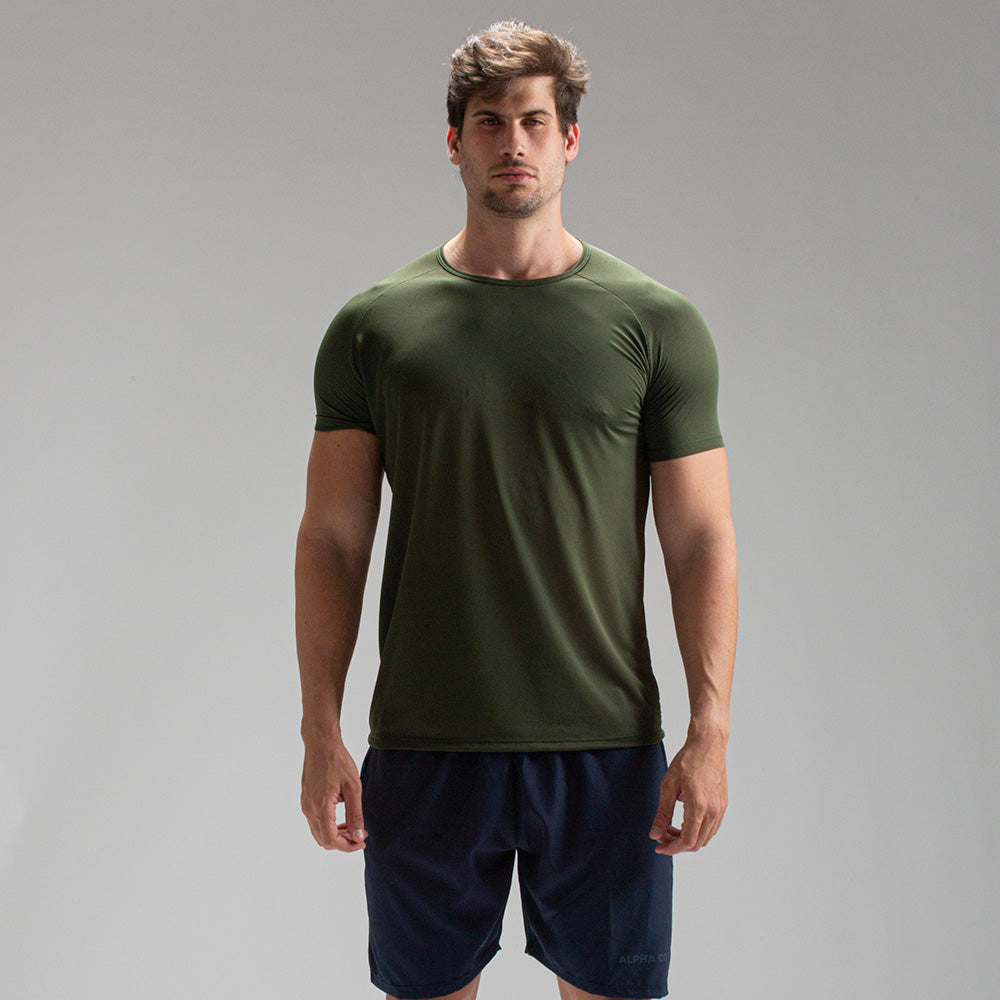 Camiseta Dry Fit Horizon Back Verde Uva