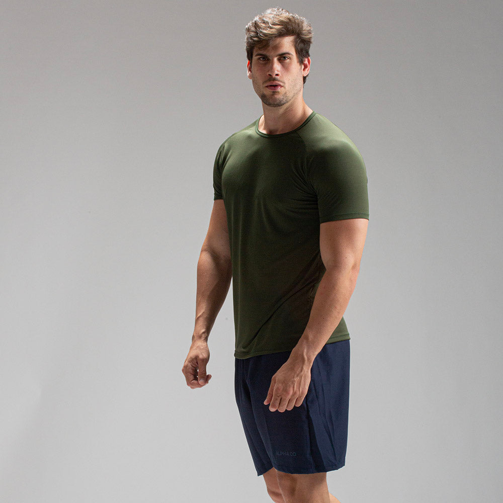 Camiseta Dry Fit Horizon Back Verde Uva