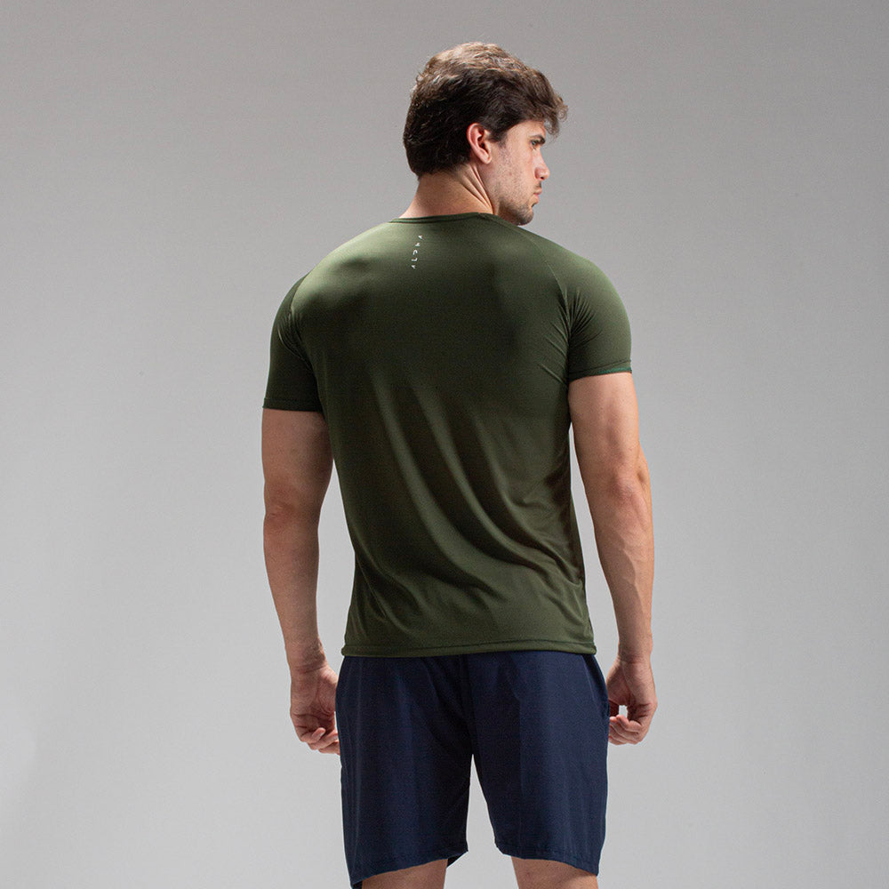 Camiseta Dry Fit Horizon Back Verde Uva