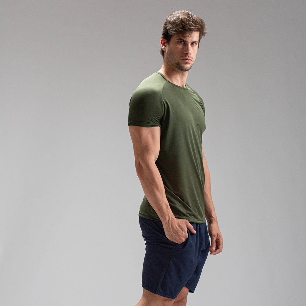 Camiseta Dry Fit Horizon Back Verde Uva