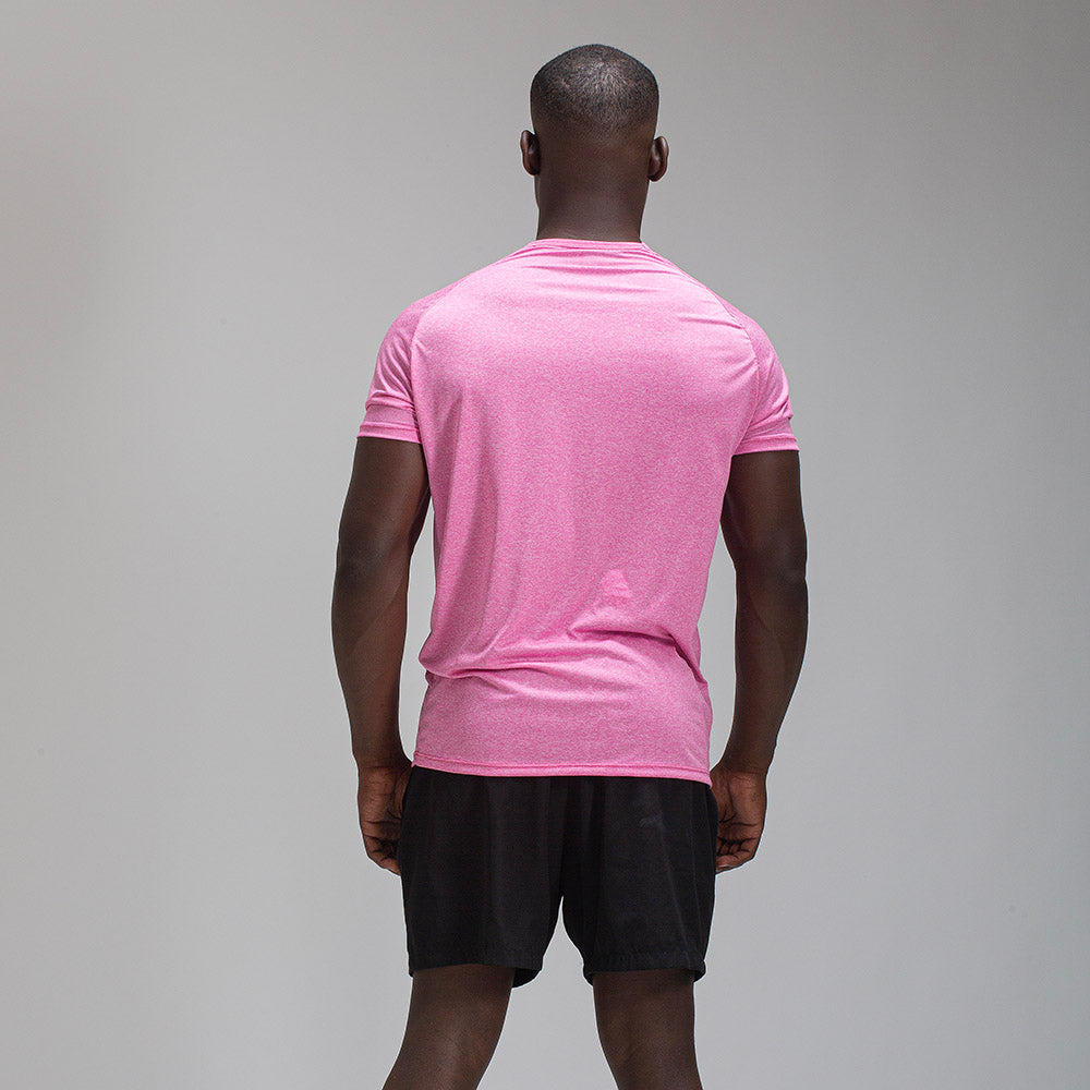 Camiseta Dry Fit Abbreviation Mescla Rosa