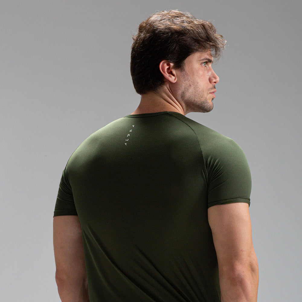 Camiseta Dry Fit Horizon Back Verde Uva