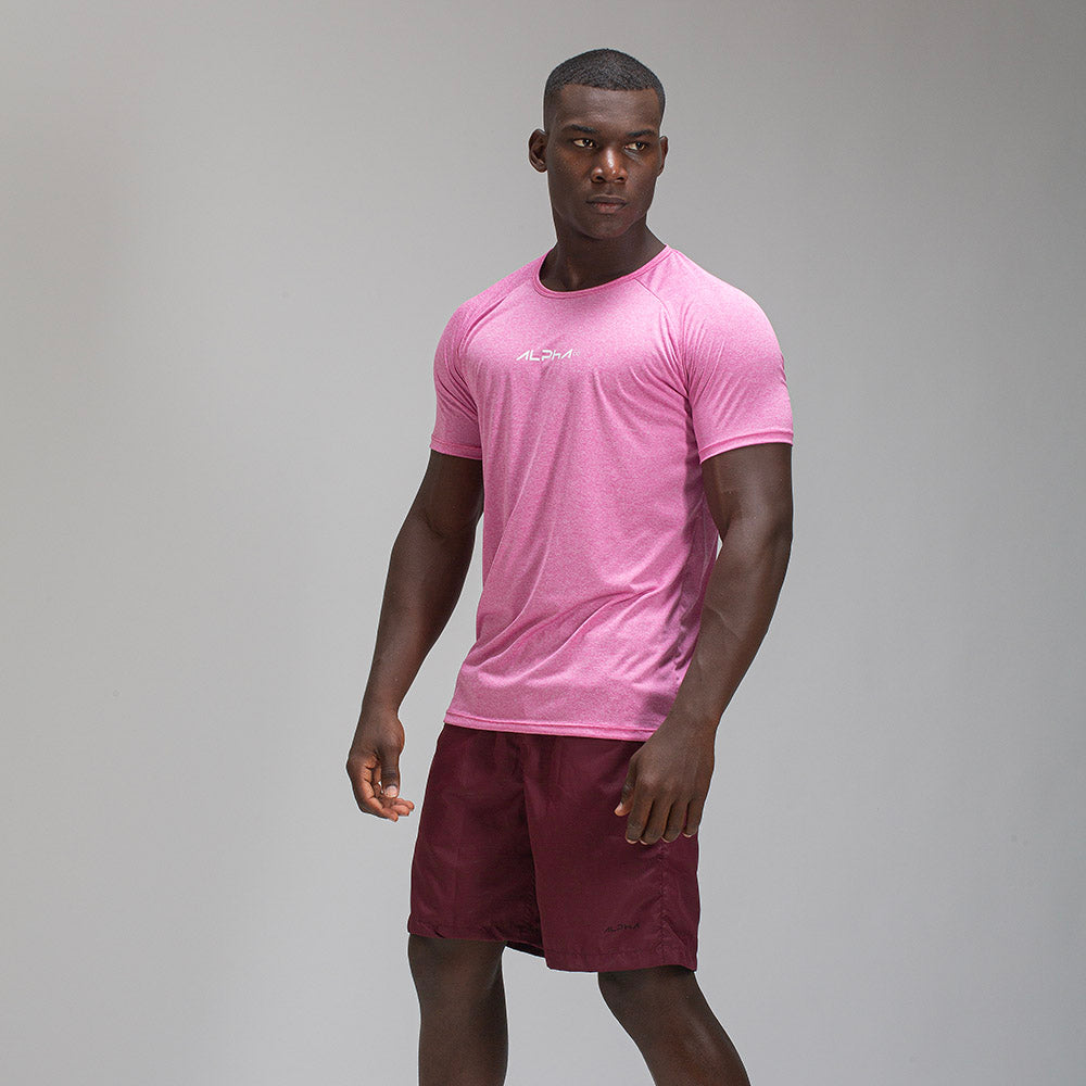 Camiseta Dry Fit New Fluid Mescla Rosa