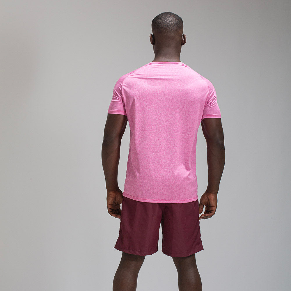 Camiseta Dry Fit New Fluid Mescla Rosa